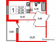 1-комнатная квартира, 34.6 м², 3/5 эт. Санкт-Петербург