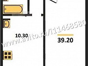 1-комнатная квартира, 39.2 м², 7/17 эт. Владимир