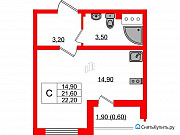 Студия, 22.2 м², 10/25 эт. Санкт-Петербург