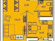 1-комнатная квартира, 39 м², 5/11 эт. Санкт-Петербург