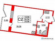 Студия, 24.3 м², 1/5 эт. Санкт-Петербург