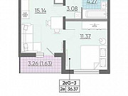 1-комнатная квартира, 36.4 м², 10/25 эт. Санкт-Петербург