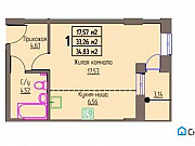 1-комнатная квартира, 34.8 м², 7/25 эт. Пермь