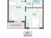 1-комнатная квартира, 35.4 м², 24/25 эт. Санкт-Петербург