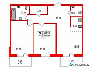 2-комнатная квартира, 71 м², 2/18 эт. Санкт-Петербург