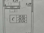 Студия, 26 м², 9/12 эт. Санкт-Петербург