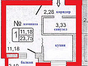 1-комнатная квартира, 24 м², 3/5 эт. Гурьевск