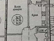 1-комнатная квартира, 36.1 м², 5/13 эт. Уфа