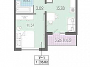 1-комнатная квартира, 35 м², 24/25 эт. Санкт-Петербург