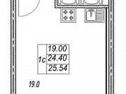 Студия, 25.5 м², 18/25 эт. Санкт-Петербург