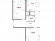 2-комнатная квартира, 61.4 м², 6/11 эт. Санкт-Петербург