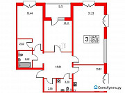 2-комнатная квартира, 107.6 м², 2/4 эт. Санкт-Петербург