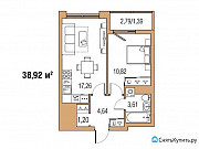 1-комнатная квартира, 38.9 м², 2/22 эт. Пермь