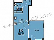 1-комнатная квартира, 38.2 м², 13/20 эт. Пермь
