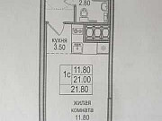 Студия, 21.8 м², 23/26 эт. Санкт-Петербург