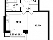 1-комнатная квартира, 39 м², 2/26 эт. Москва