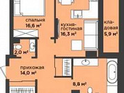 3-комнатная квартира, 99.3 м², 10/16 эт. Калининград