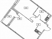 1-комнатная квартира, 43.7 м², 6/11 эт. Москва