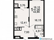1-комнатная квартира, 42.8 м², 7/20 эт. Рязань