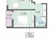 1-комнатная квартира, 30.6 м², 2/13 эт. Санкт-Петербург