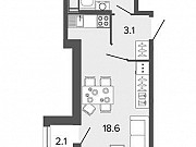 1-комнатная квартира, 26.3 м², 7/24 эт. Санкт-Петербург