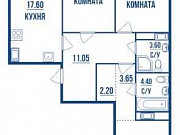3-комнатная квартира, 85.5 м², 17/27 эт. Санкт-Петербург