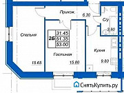 2-комнатная квартира, 53 м², 3/5 эт. Казань