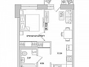 1-комнатная квартира, 39.2 м², 14/18 эт. Мурино