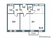 2-комнатная квартира, 85 м², 13/16 эт. Москва