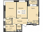 2-комнатная квартира, 57 м², 5/17 эт. Ижевск