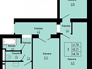 3-комнатная квартира, 67 м², 8/8 эт. Владимир