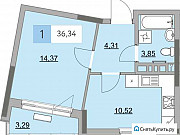 1-комнатная квартира, 36 м², 4/14 эт. Ижевск