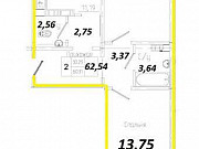 2-комнатная квартира, 62 м², 13/17 эт. Оренбург