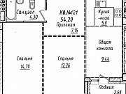 3-комнатная квартира, 54 м², 10/10 эт. Барнаул