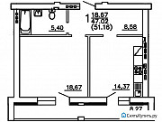 1-комнатная квартира, 51 м², 1/3 эт. Воронеж