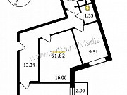 2-комнатная квартира, 62 м², 11/18 эт. Владимир