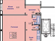 2-комнатная квартира, 58 м², 6/10 эт. Новосибирск