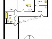 3-комнатная квартира, 80 м², 1/18 эт. Владимир