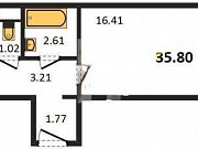 1-комнатная квартира, 35 м², 2/10 эт. Челябинск