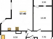 1-комнатная квартира, 57 м², 21/24 эт. Санкт-Петербург