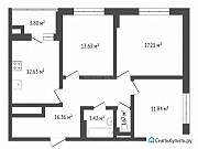 3-комнатная квартира, 78 м², 13/20 эт. Рязань