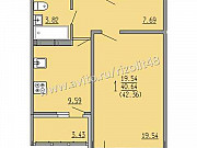 1-комнатная квартира, 42 м², 6/16 эт. Липецк