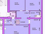 3-комнатная квартира, 117 м², 3/4 эт. Брянск