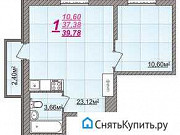 2-комнатная квартира, 39 м², 12/18 эт. Тверь