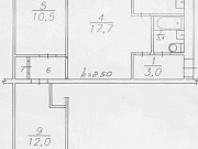 3-комнатная квартира, 56 м², 3/5 эт. Красноярск