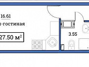 Студия, 27 м², 13/18 эт. Мурино