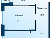 2-комнатная квартира, 66 м², 2/7 эт. Москва