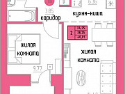 2-комнатная квартира, 40 м², 2/12 эт. Киров