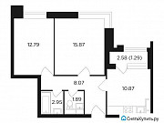 2-комнатная квартира, 53 м², 12/31 эт. Москва