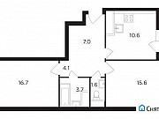 2-комнатная квартира, 60 м², 8/17 эт. Москва